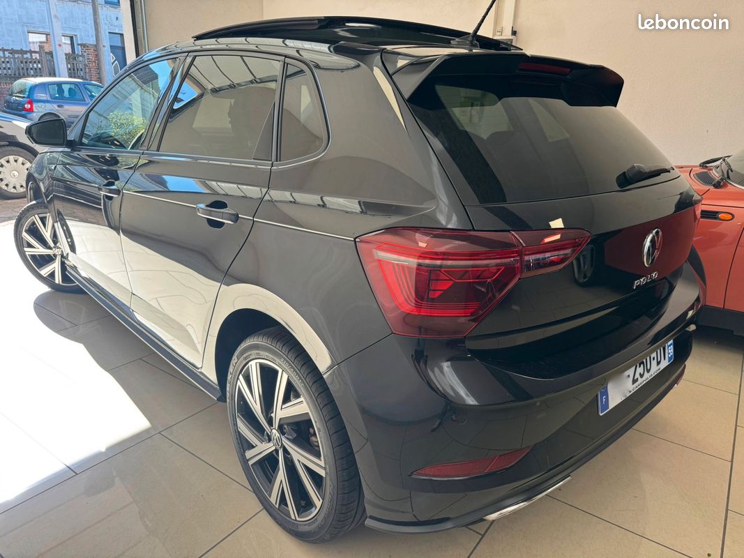 VW polo 1.0 TSI R-LINE 110 ch toit ouvrant panoramique gps xenon 2022 DSG7 parfait etat (image 3)