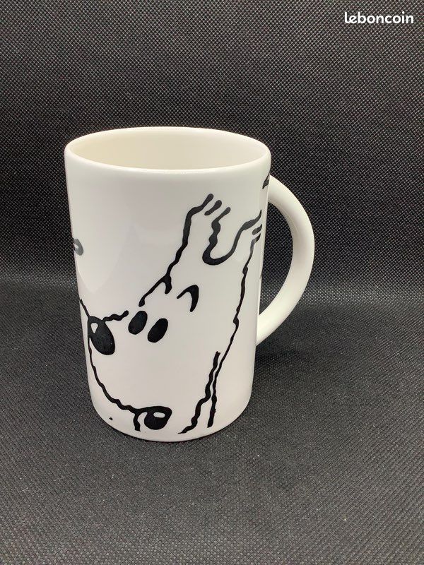 Tasse mug porcelaine Tintin et Milou au Congo colorisé (47989