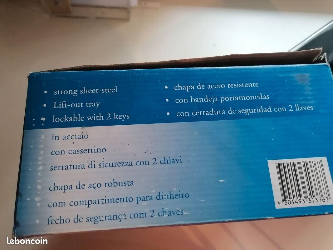 Caissette - coffre métallique de sécurité ( portable) (image 8)
