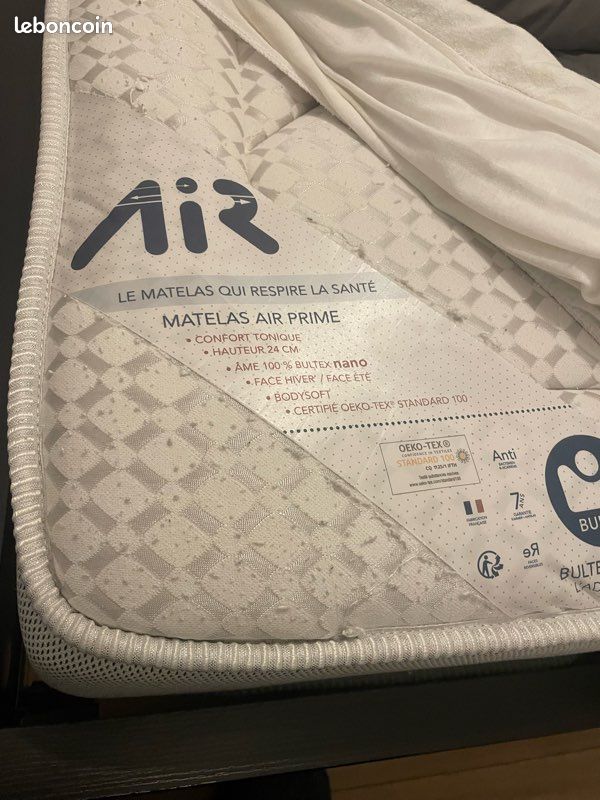 Lit Ikea MALM 160x200 + Matelas Bultex (image 3)