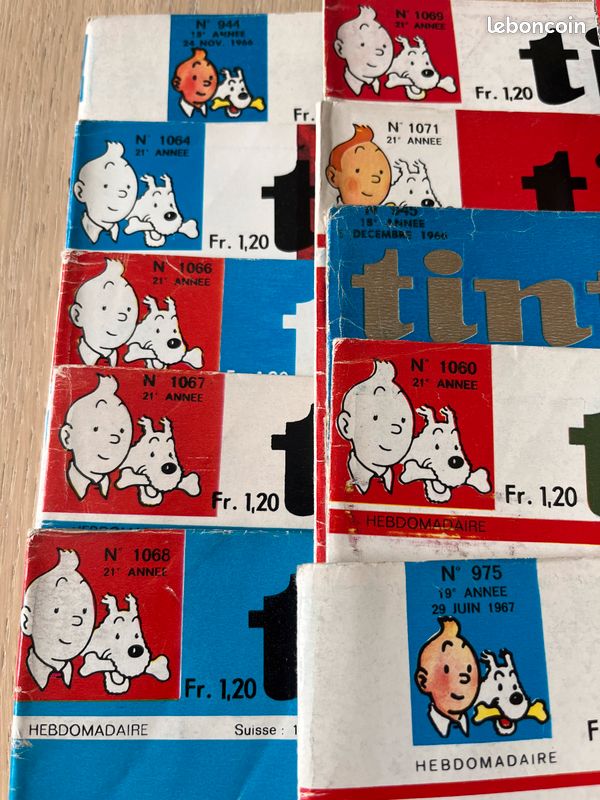 Journal de tintin 1966 1967 lot (image 2)