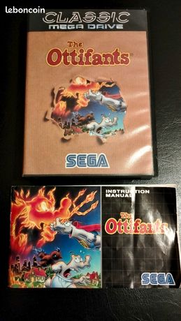 Jeu Sega Mega Drive The Ottifants - Complet, Bon état, Rétro Gaming