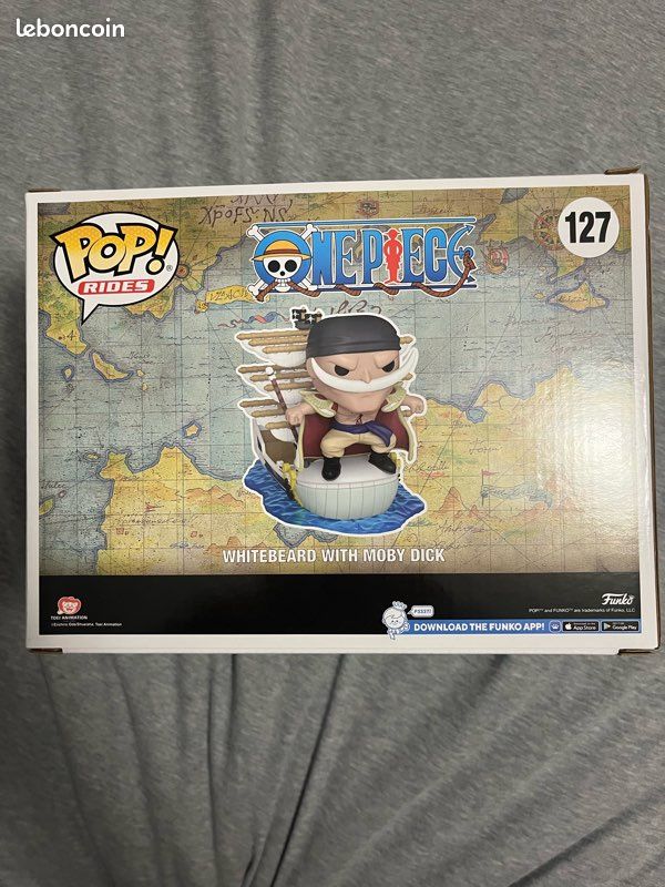 Pop Funko One Piece Whitebeard #127 – Barbe Blanche Avec Moby Dick, Vinyle