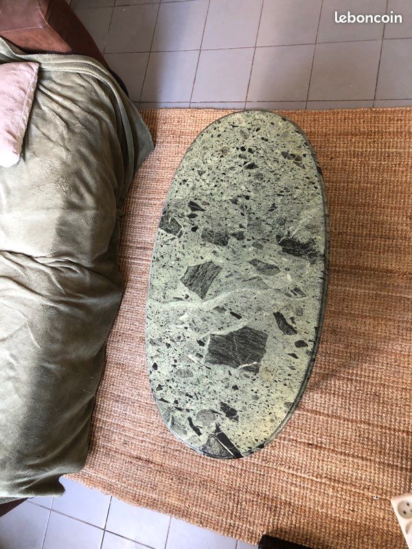 Table basse en marbre vert (image 7)