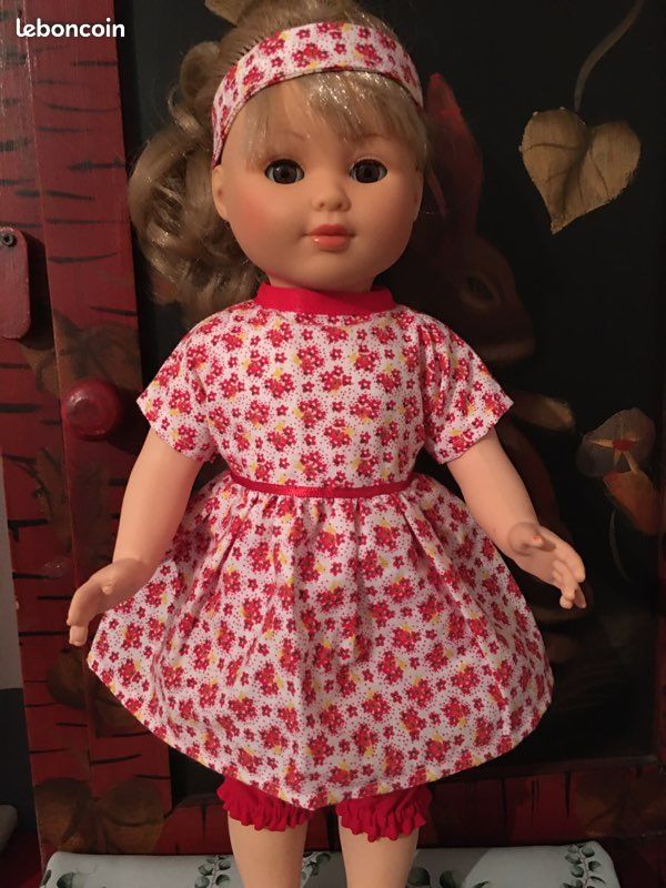 Ensemble Poupée Emilie Mode Et Travaux Marie Françoise | 2 Pièces Neuves