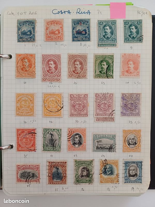 Timbres du Costa Rica (image 1)