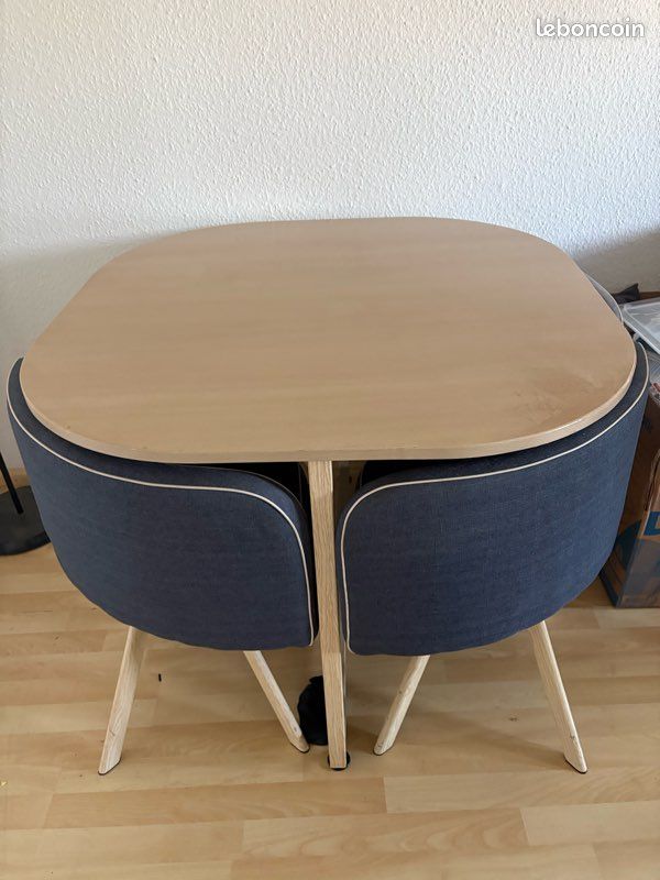Ensemble salon / salle à manger (Meuble TV, table basse, table ronde + chaises) (image 4)