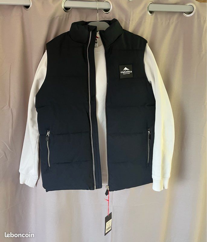 Veste sans manches Helvetica Blaiche couleur ‘naivy’ (image 2)