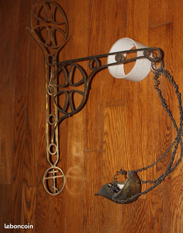Lampe du sanctuaire - Suspension d'église en laiton (312) (image 6)