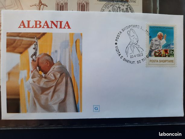 Papes - Bénin 1993 Mi. 536 FDC 1er Jour Visite du Pape Jean-Paul II Papes - Bénin 1993 Mi. 536 FDC 1er Jour Visite du Pape Jean-Paul II