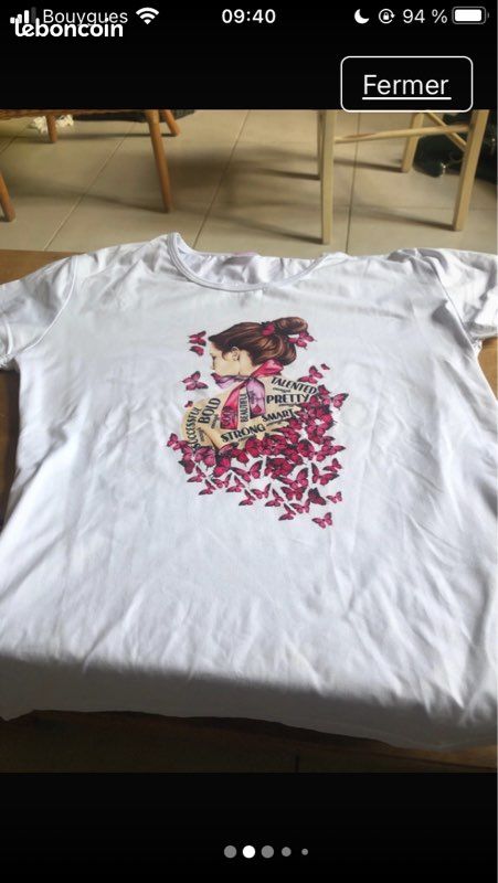 T-Shirt Femme Cancer Du Sein Octobre Rose – Ruban Papillons Rose, Coupe Classique Et Légère