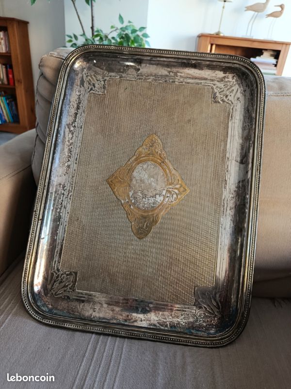 Plateau argent maroc - Plateau Marocain Ancien Maroc Argent ? XIXeme Ethnique Ar