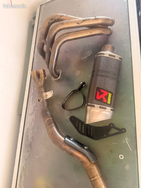 Ligne akrapovic akra racing yamaha tracer 9 gt t9 tracer 900 (image 1)