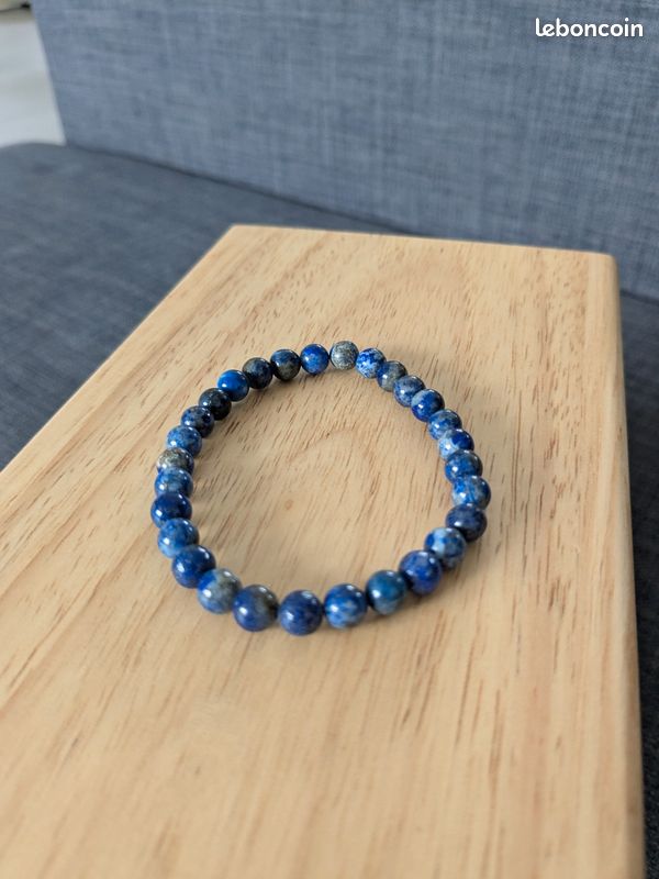Bracelet de lithothérapie Lapis Lazulis 6mm (image 1)