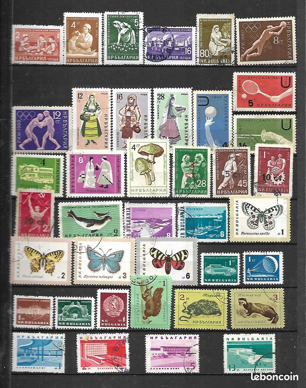 Bulgarie -liquide-70 tres beaux timbres neufs et obliteres-avec bloc  n°24-pas eminces- de 1960-69- 3 scans