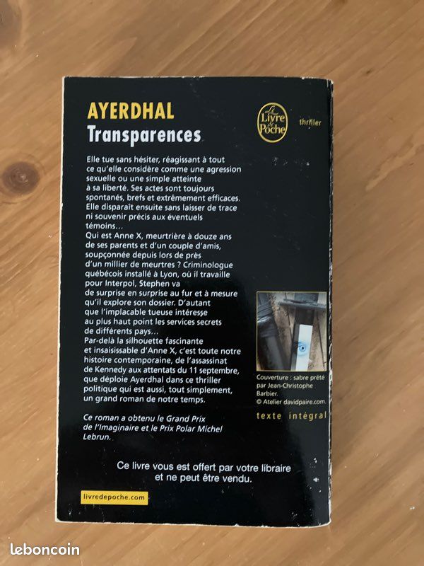Ayerdhal - Transparences (image 2)