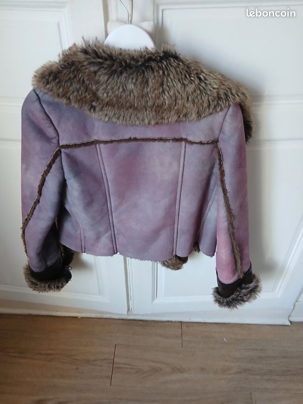 Veste doublée effet daim et doublée (image 2)