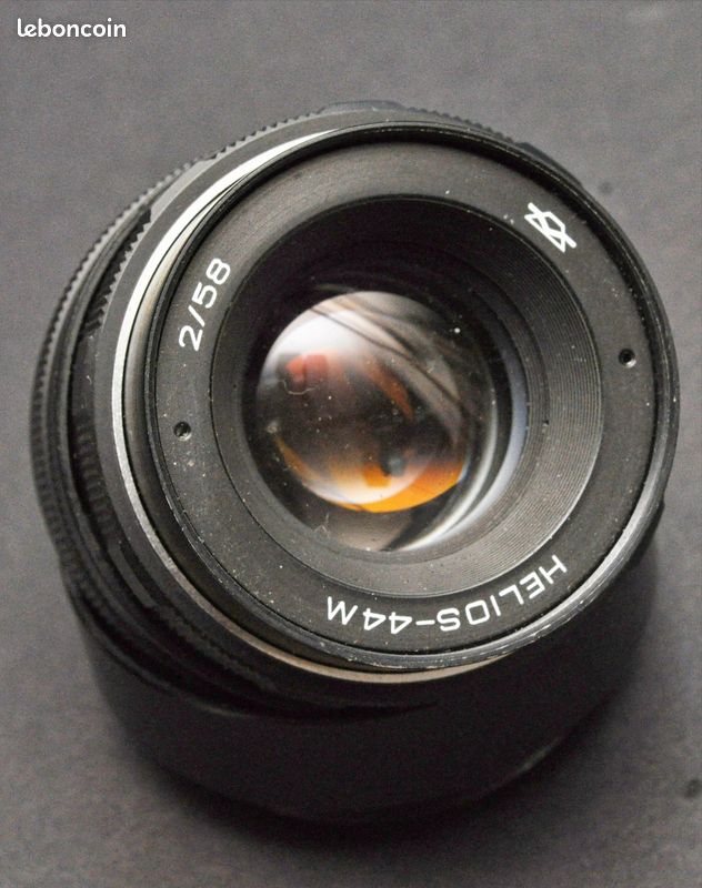 RARE! CARL ZEISS Jena BIOTAR Red T Lens f/2 58mm Silver 12-BLADES