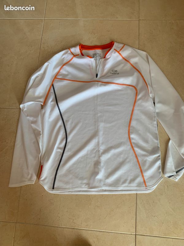 TEE shirt blanc homme jalenji taille L (image 1)