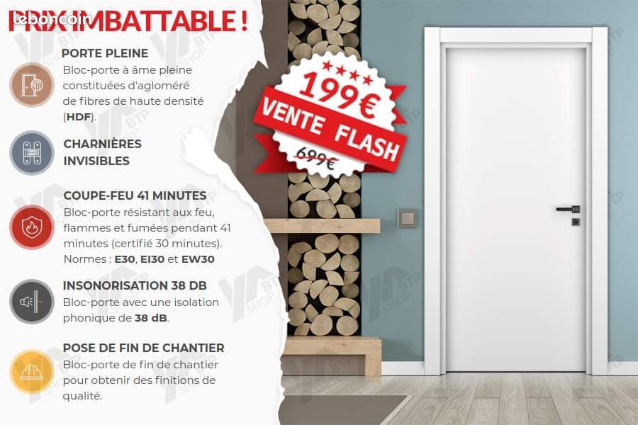 Porte fin de chantier intérieur (image 3)