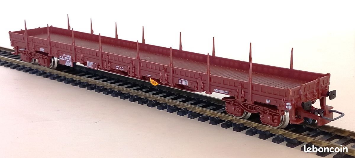 Ree modeles WB 502 Wagon Plat TP, bogies, sans freins, MT, roues