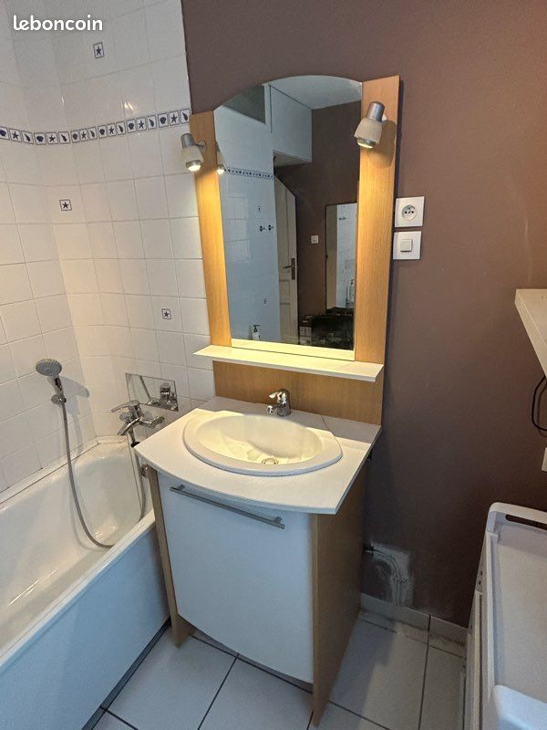 Meuble de salle de bain lavabo miroir (image 2)