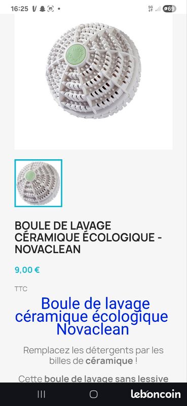 Carton de boule de lavage avec ces billes (image 2)