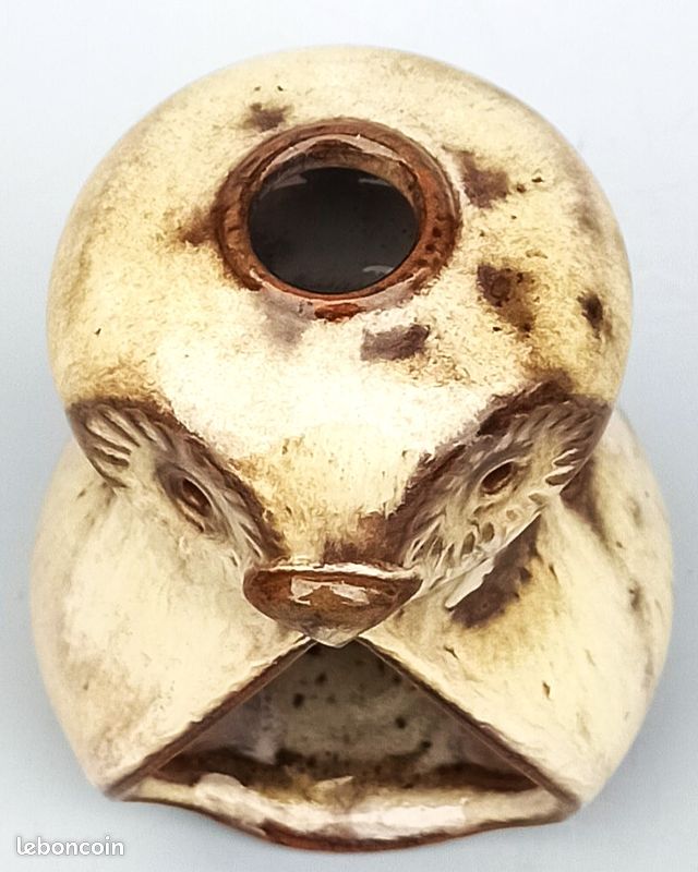 Lampe Photophore Chouette Hibou En Grès – Déco Vintage Rétro Céramique
