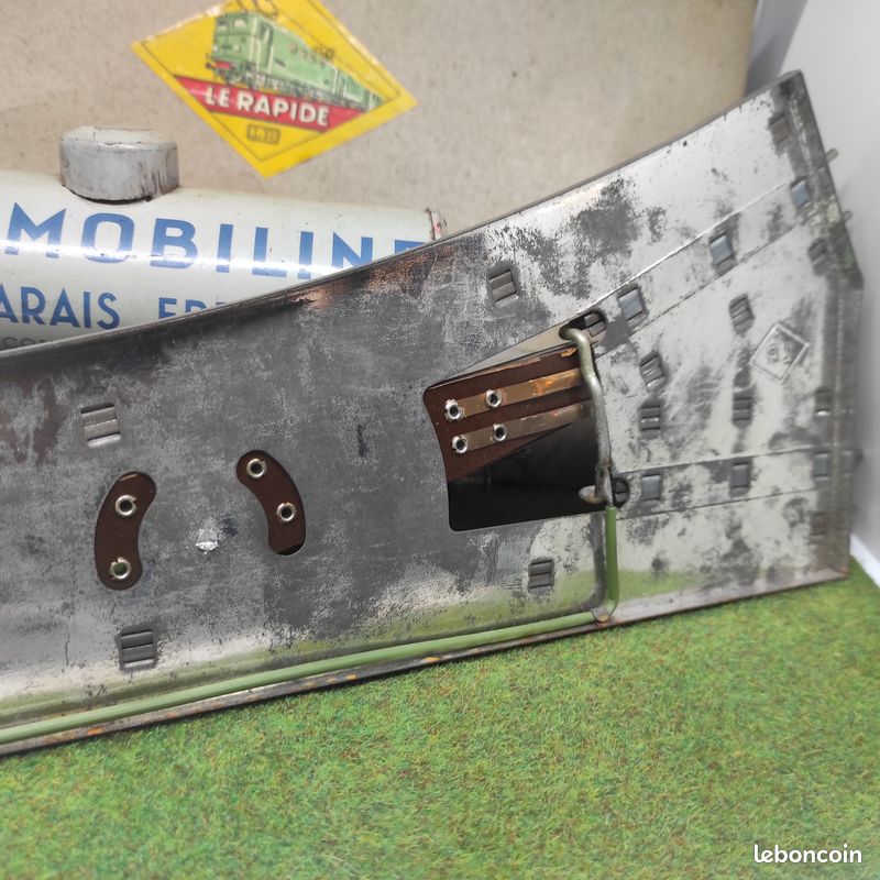 HORNBY & LR O Wagon citerne métal Azur Olazur, Automobiline + aiguillage droit - Modélisme