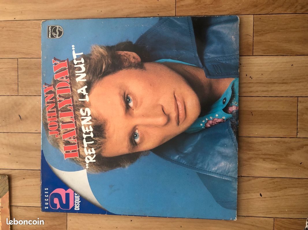 Vinyle Johnny Halliday retiens la nuit 2 disques (image 1)