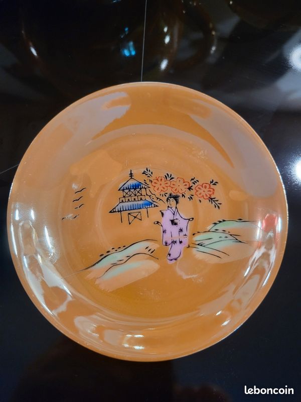 Magnifique grand service a thé Japonais vintage en porcelaine,Periode occupied Japon 1947-1952 (image 9)