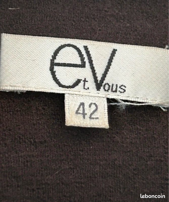 Veste Et Vous Marron en Laine 42 (image 5)