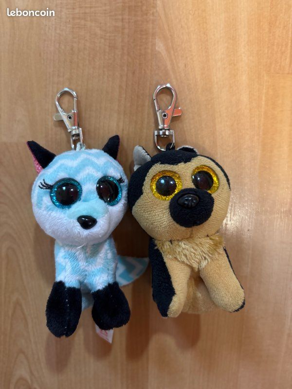 Lot porte clé doudou animaux (image 1)