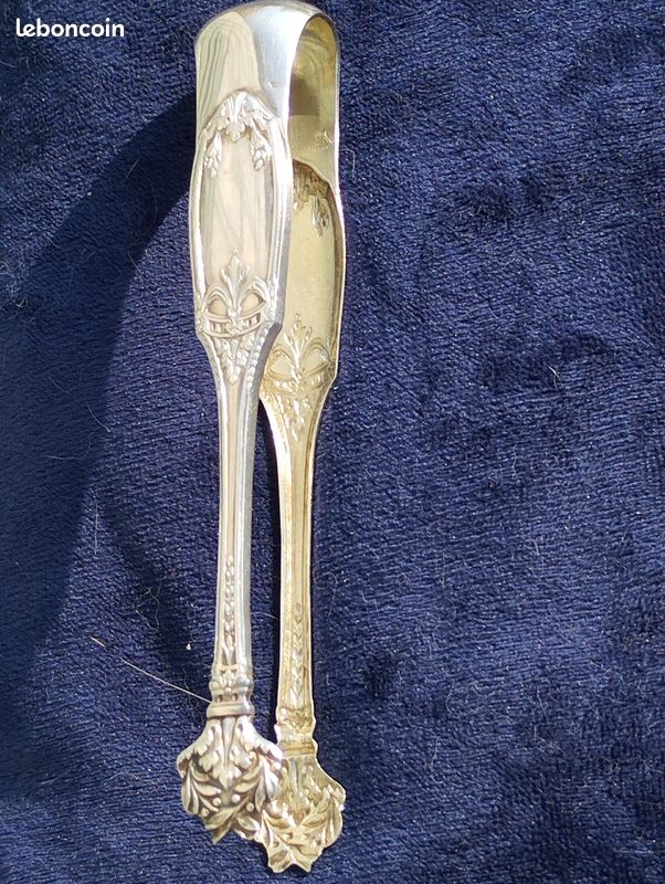 Pince à Sucre En Argent Massif – Orfèvre Baron Gabriel – Occasion