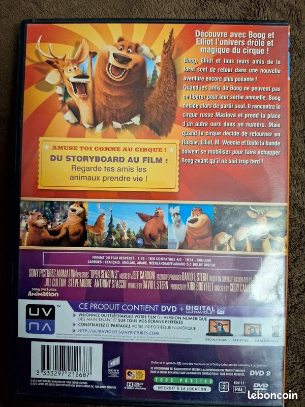 DVD dessin animé enfant : REBELLES DE LA FORET 3 (image 2)