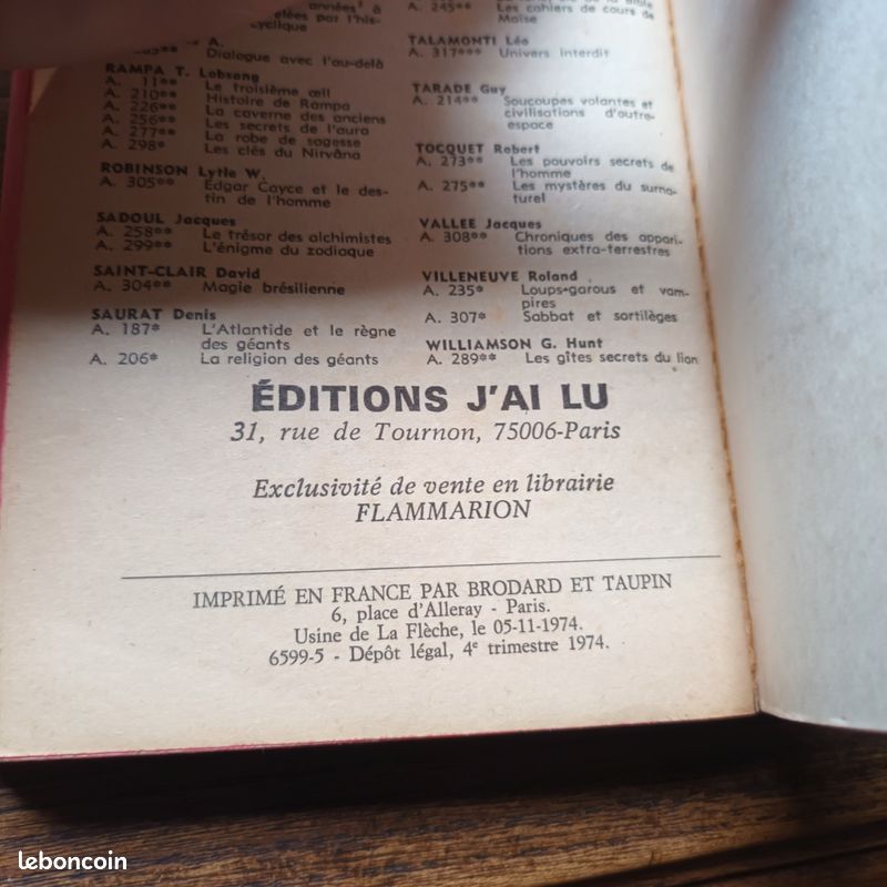 PHILIP K. DICK - Dr Bloodmoney - J'ai Lu n°563 - Edition vintage 1974 avec couv Tibor Csernus (image 5)