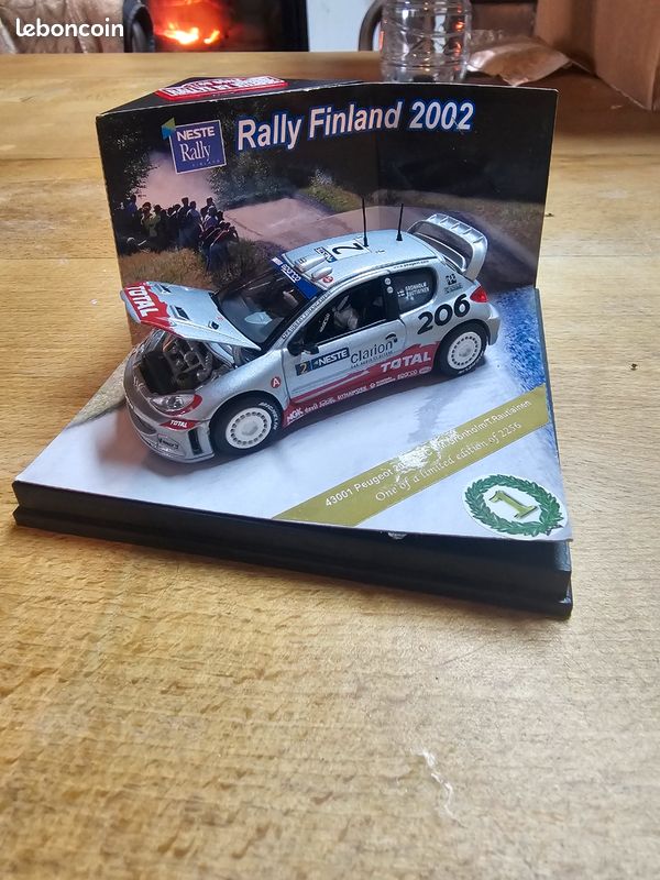 Peugeot 206 WRC, 1st. 1000 Lakes 2002, M.Grönholm, no.2 [VSS43001] - 29,95€ : , Pienoismallit