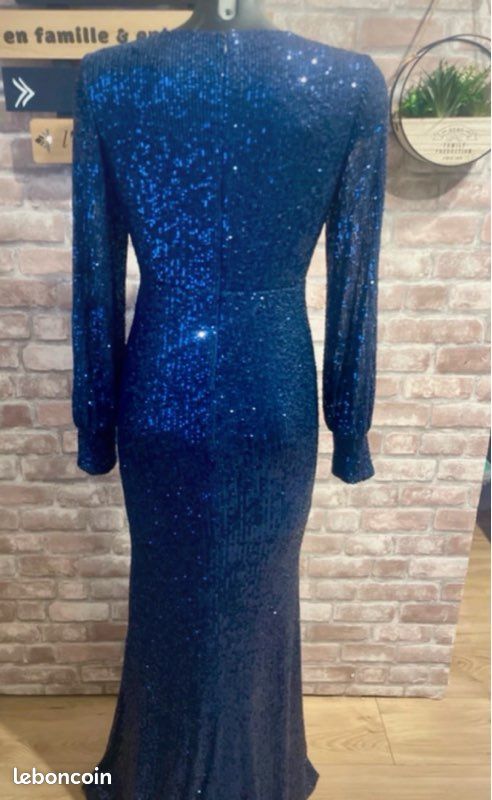 Robe Frank Lyman Dorée à Strass - Neuf Sans étiquette, Style Rétro