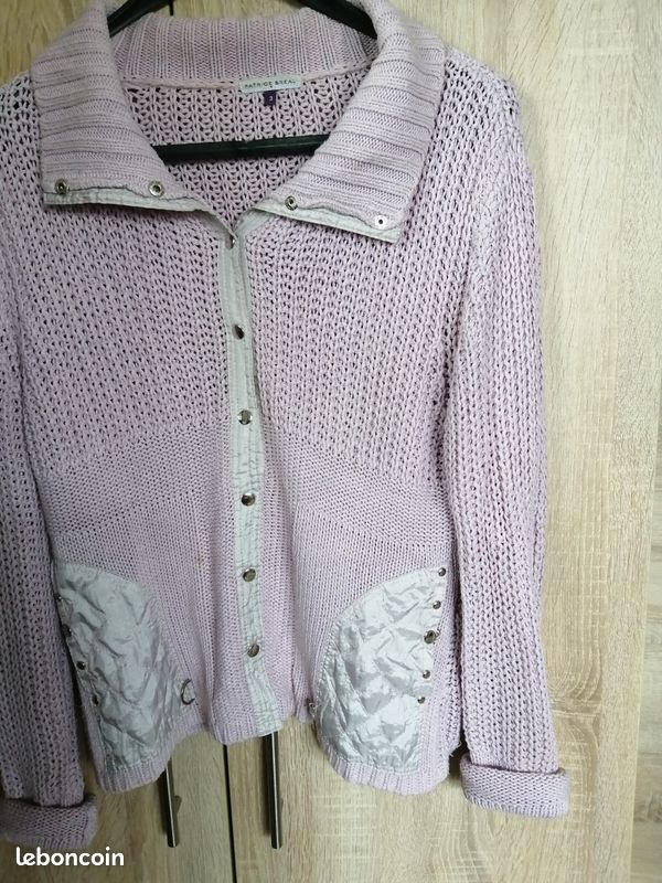 Gilet Patrice Breal - Taille 4/44 - Presque Jamais Porté - Occasion Très Bon état - Beige