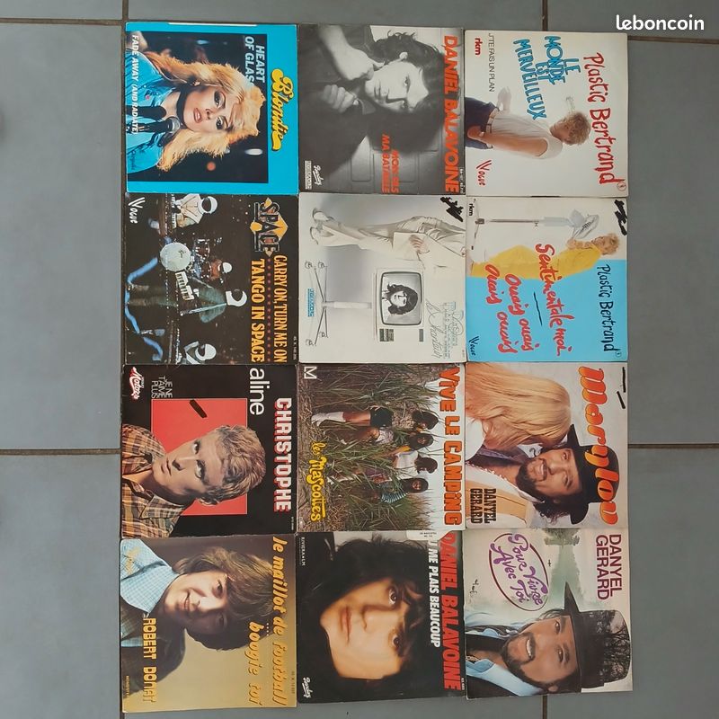 Lot disques vinyle 45T année 70/80 (image 1)