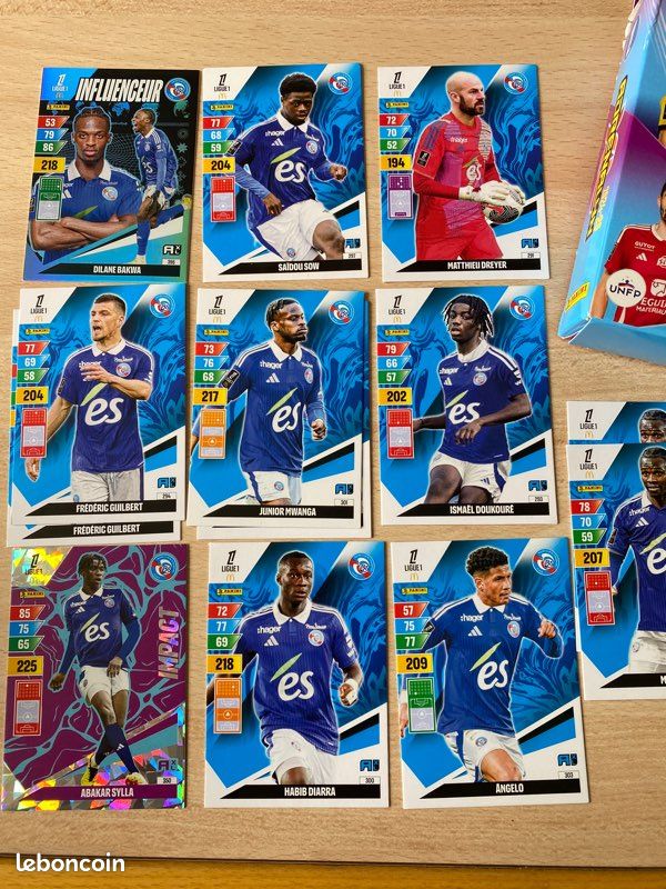 Carte Adrenalyn Signée OGC Nice - Ligue 1, Joueur Saint-Maximin - Collection Football, Carte De Jeu à échanger