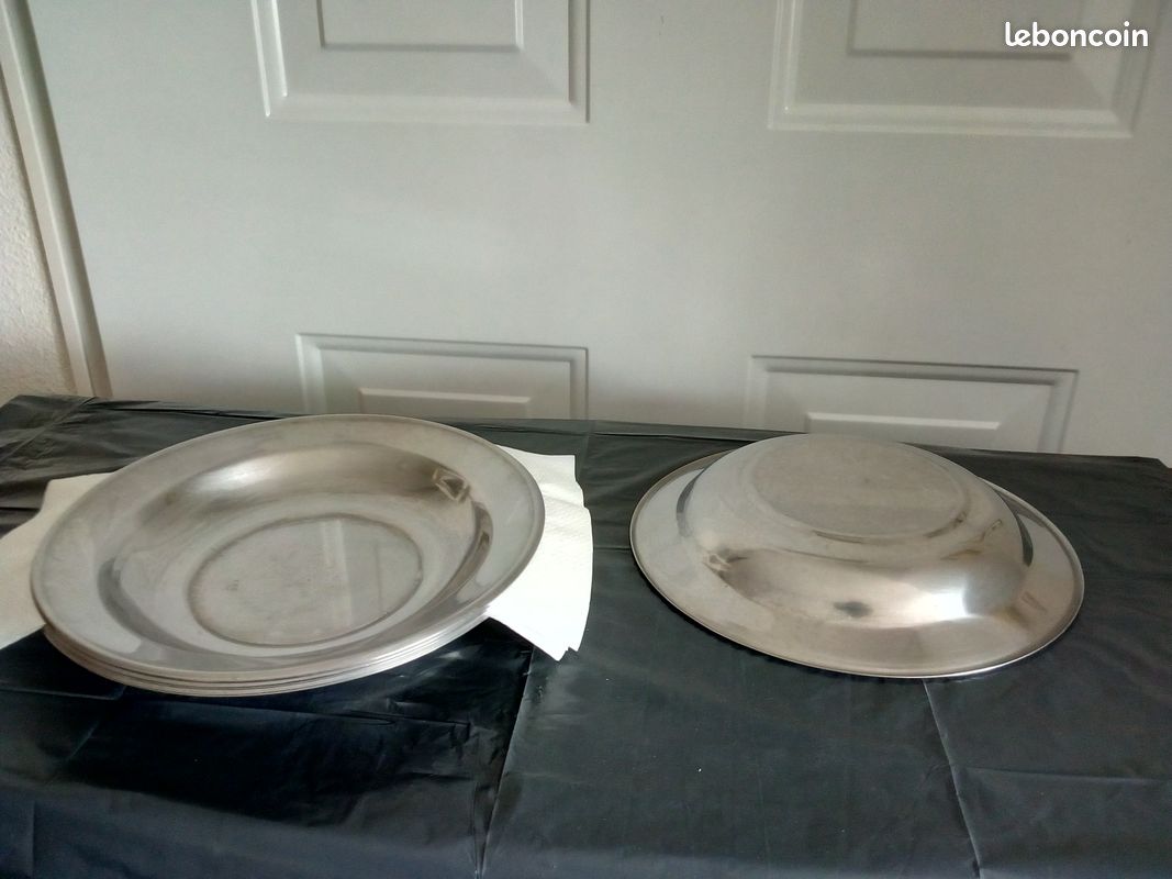 Assiettes Diverses INOX -- Années 80 (image 3)