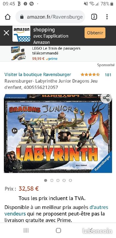 Jeu Dragon Labyrinth ravensburger (image 2)