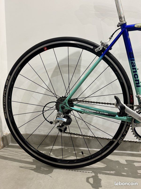 Cadre Vélo De Course Vintage Bianchi 59 Cm - Alliage Columbus Aelle Pour Roues 700c