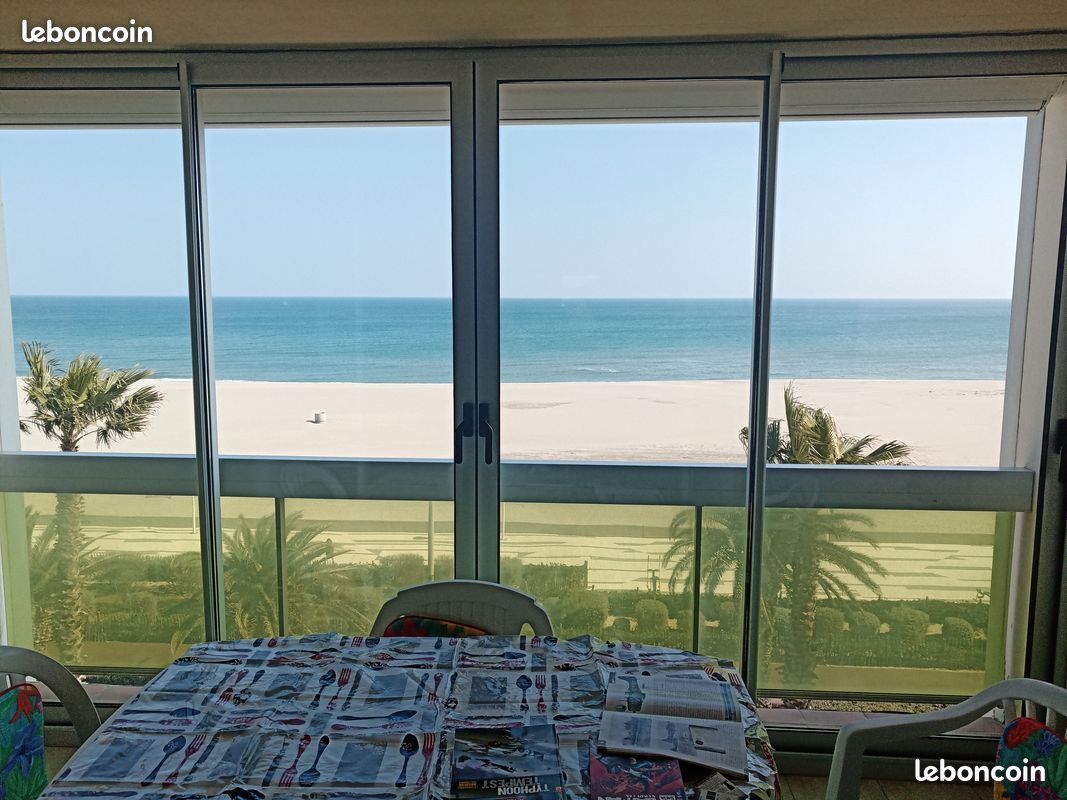 Canet plage, bel appartement taversant,front de mer (image 3)