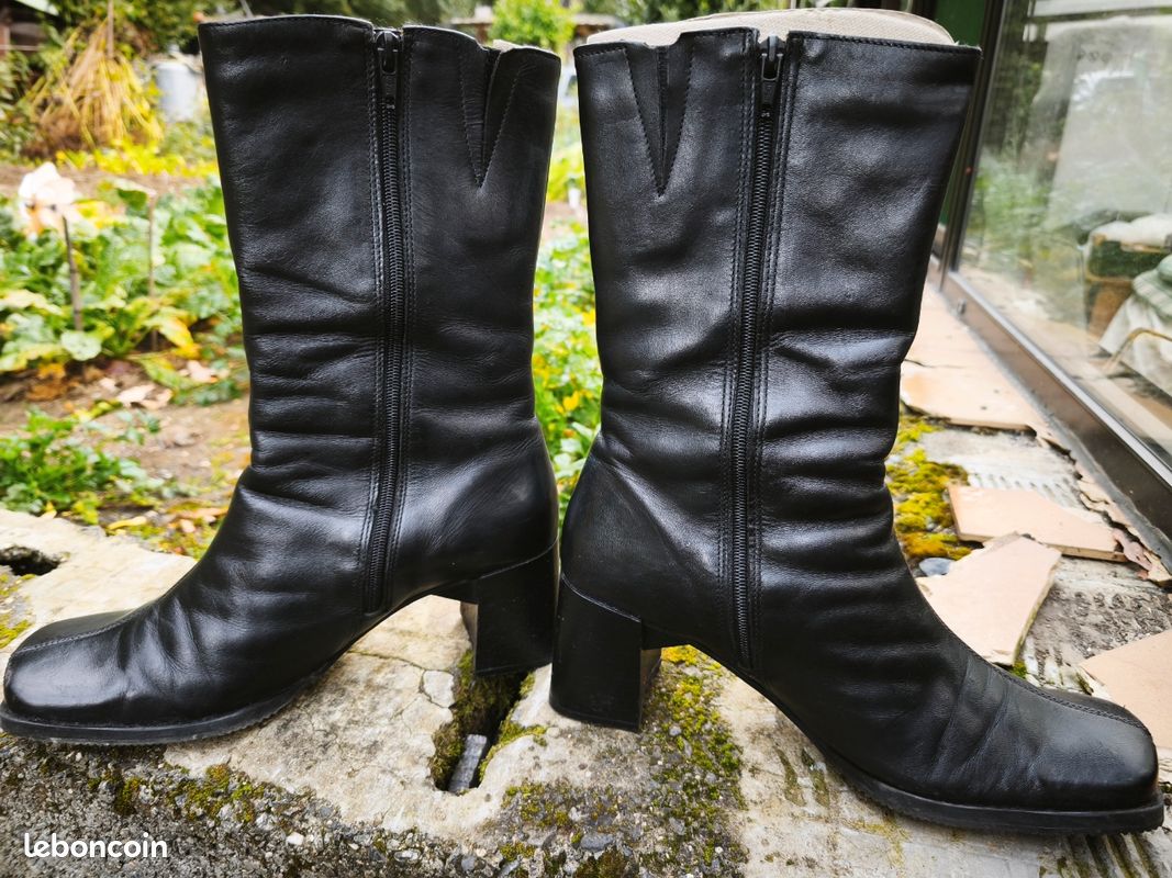 Bottes vintage mi mollet p41 (image 1)