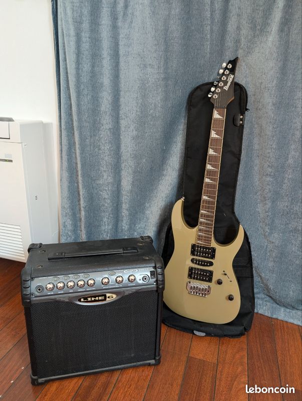 Guitare électrique Ibanez avec ampli et sac de rangement (image 2)