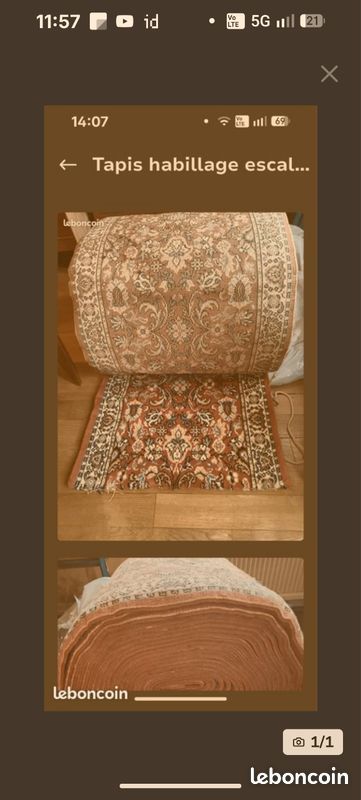 Tapis escalier neuf (image 1)