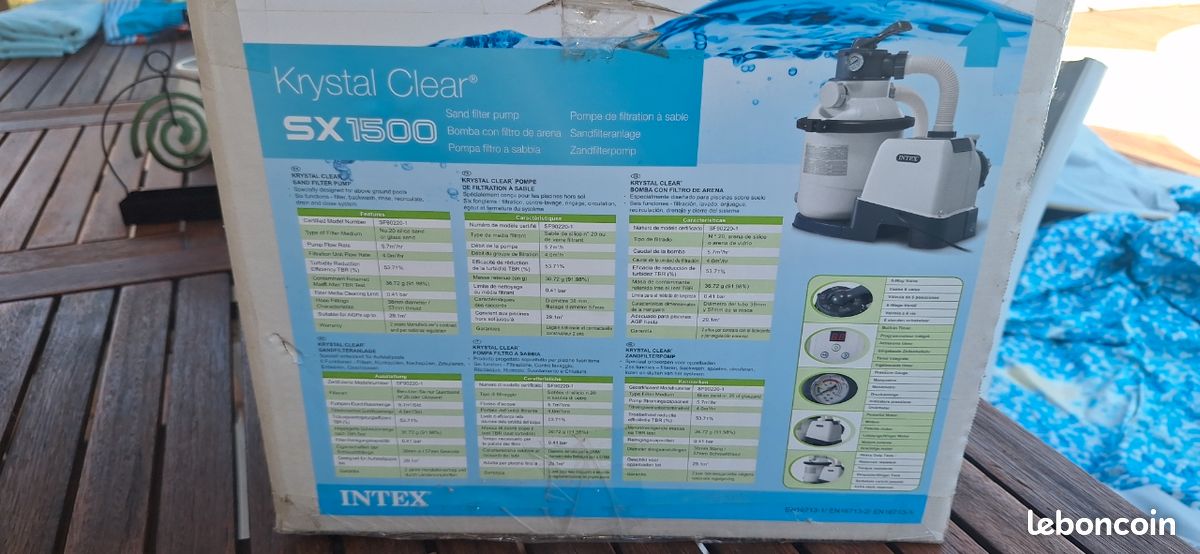 Piscine + Pompe Kristal Clear SX 1500 (image 5)