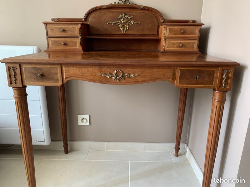 Bureau secrétaire ancien bois (image 4)